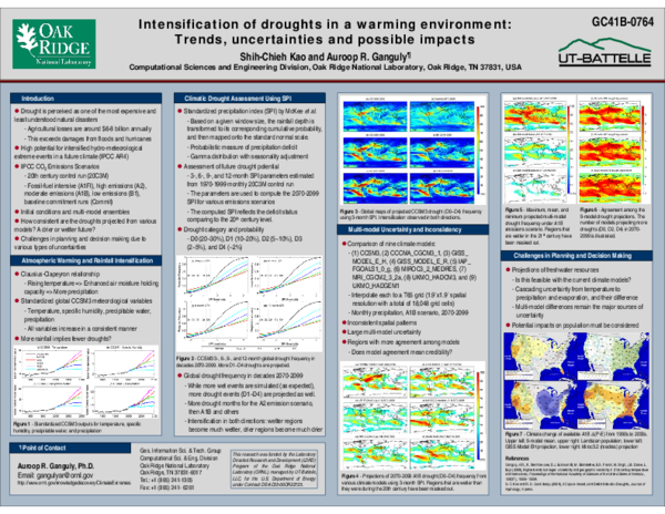 (PDF) Intensification of Droughts in a Warming Environment: Trends ...