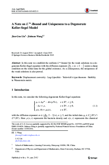 (PDF) Acta Appl Math DOI 10.1007/s10440-015-0022-5 A Note on L∞-Bound ...