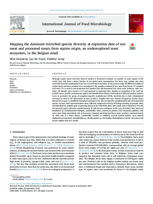 (PDF) Mapping the dominant microbial species diversity at expiration