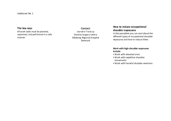 (PDF) MOESM3 of Reducing shoulder complaints in employees with high ...