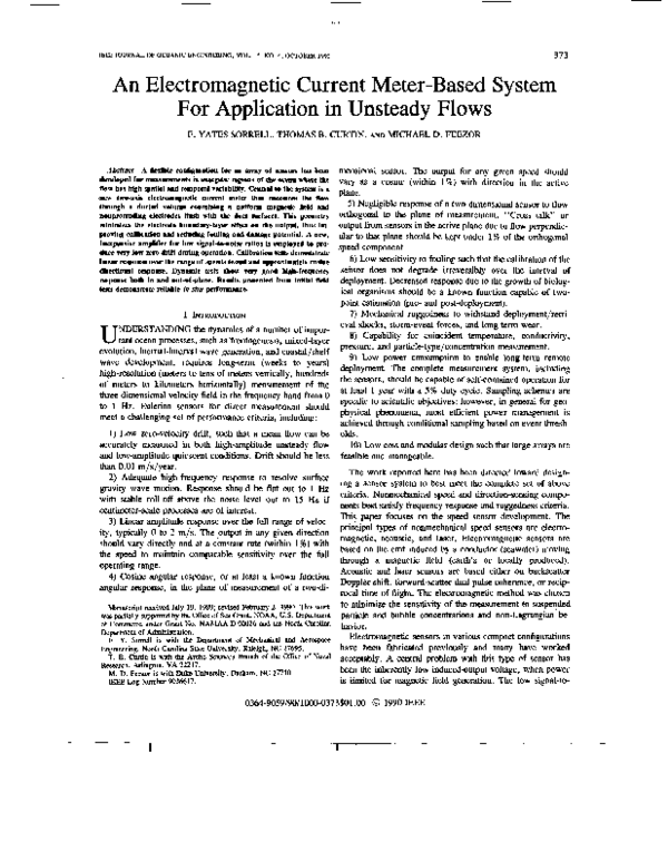 (PDF) An electromagnetic current meter-based system for application in ...