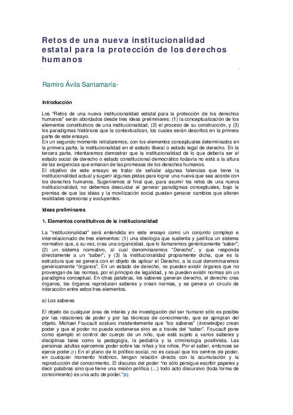 (PDF) Retos de una nueva institucionalidad estatal para la protección ...