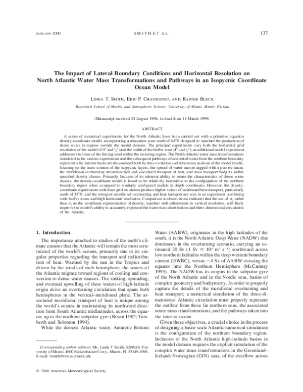 (PDF) The Impact of Lateral Boundary Conditions and Horizontal ...