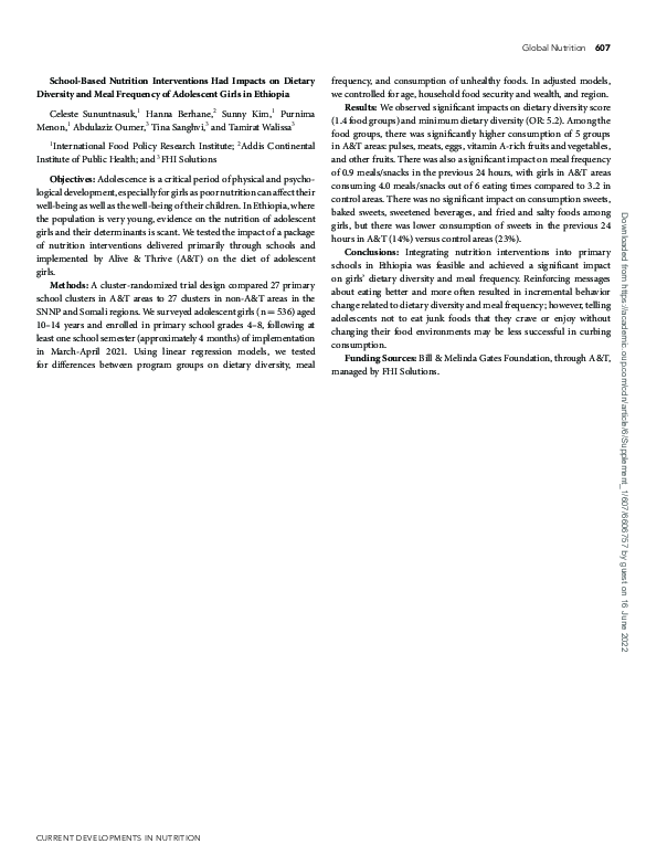 (PDF) School-Based Nutrition Interventions Had Impacts on Dietary ...