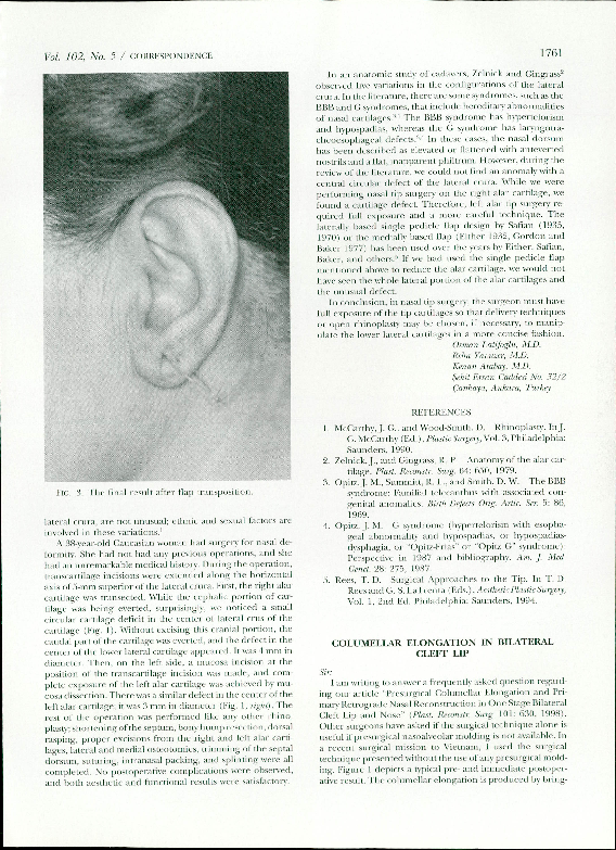 (PDF) Columellar Elongation in Bilateral Cleft Lip