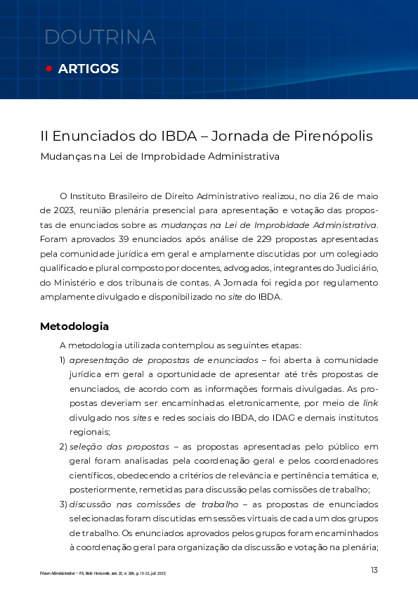 (PDF) Enunciados IBDA publicação Fórum - Copia