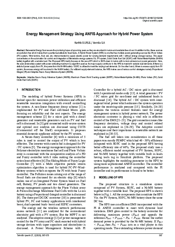 (PDF) Energy Management Strategy Using ANFIS Approach for Hybrid Power ...