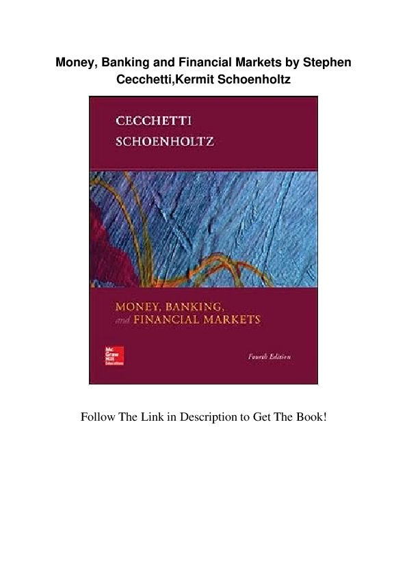 (PDF) Money Banking And Financial Markets by Stephen Cecchetti Kermit