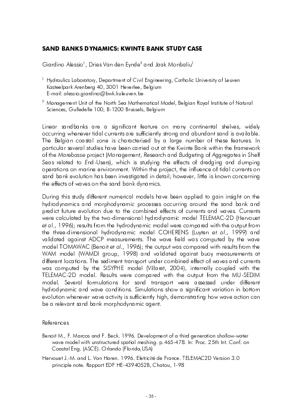 (PDF) Development of a Third Generation Shallow-Water Wave Model with ...