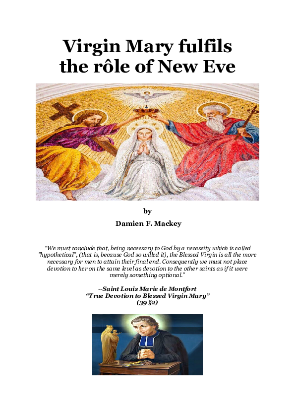 (DOC) Virgin Mary fulfils the role of New Eve