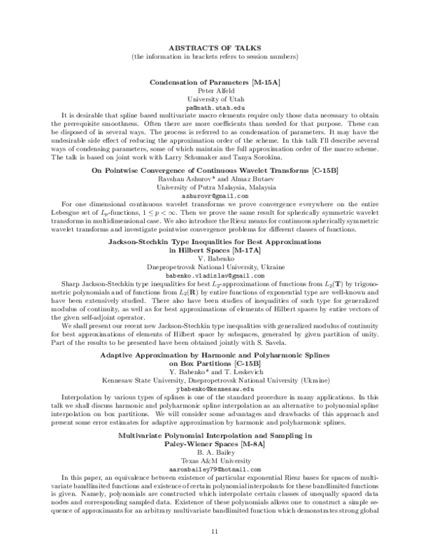 (PDF) On the pointwise convergence of the continuous wavelet transforms ...