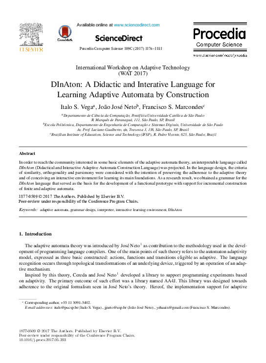 (PDF) DInAton: A Didactic and Interative Language for Learning Adaptive ...