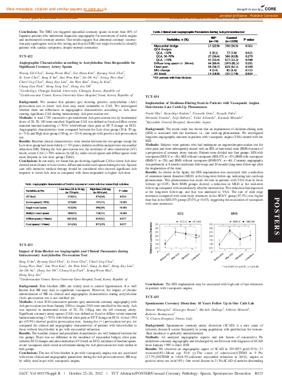 (PDF) TCT-435 Spontaneous Coronary Dissection: 10 Years Follow Up in ...