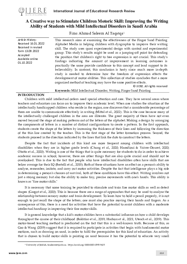 (PDF) A Creative way to Stimulate Children Motoric Skill: Improving the ...