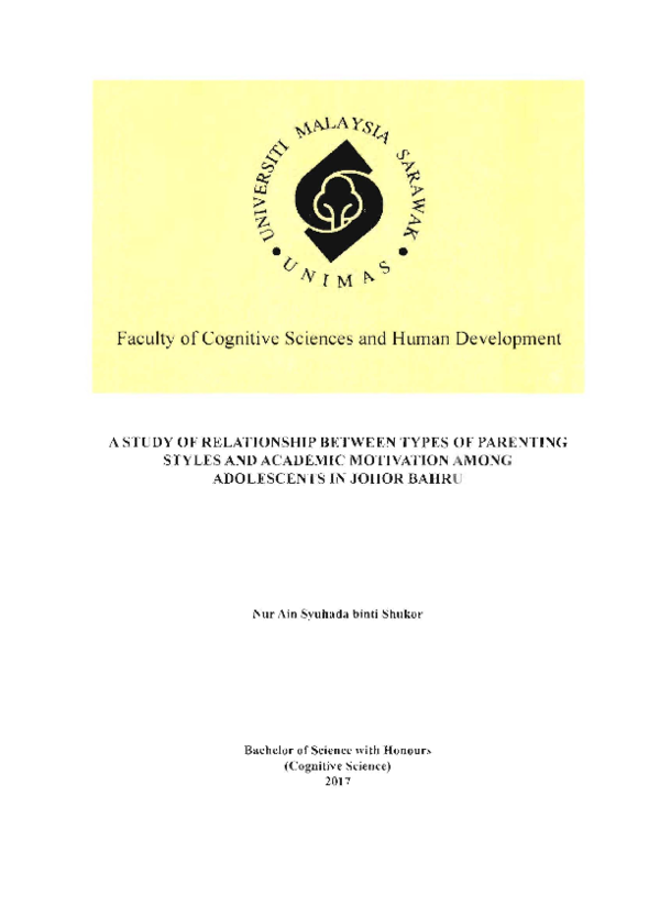 (PDF) A study relationship between types of parenting styles academic ...