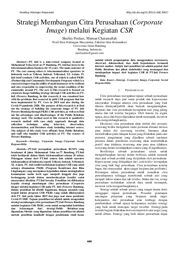 Pers rilis membangun citra perusahaan