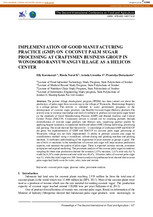 (PDF) Implementation of Good Manufacturing Practice in small-volume ...