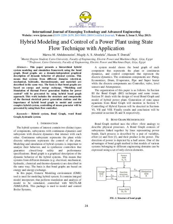 (PDF) Hybrid Modeling and Control of a Power Plant using State Flow ...