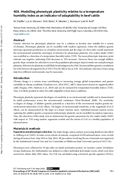 (PDF) 408. Modelling phenotypic plasticity relative to a temperature ...