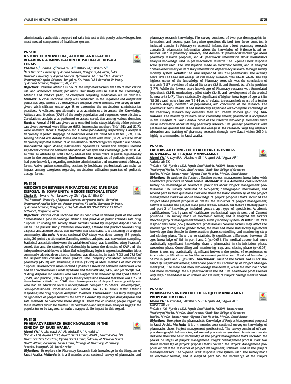 (PDF) PNS103 Pharmacy Research Basic Knowledge in the Kindom of Saudi ...