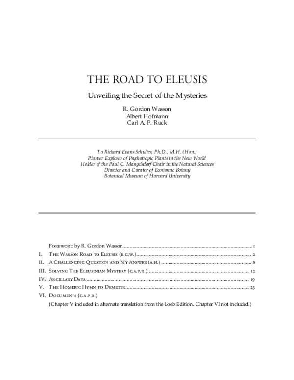 (PDF) Unveiling the Secret of the Mysteries