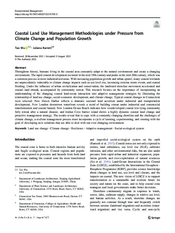 (PDF) Coastal Land Use Management Methodologies under Pressure from ...