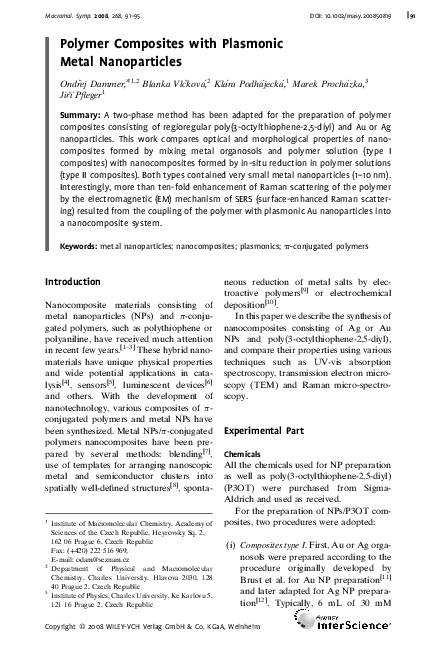 (PDF) Polymer Composites with Plasmonic Metal Nanoparticles