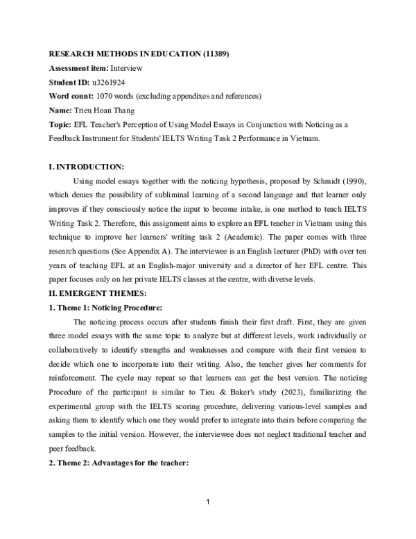 (DOC) Semi-structured interview - Research Methods in Education