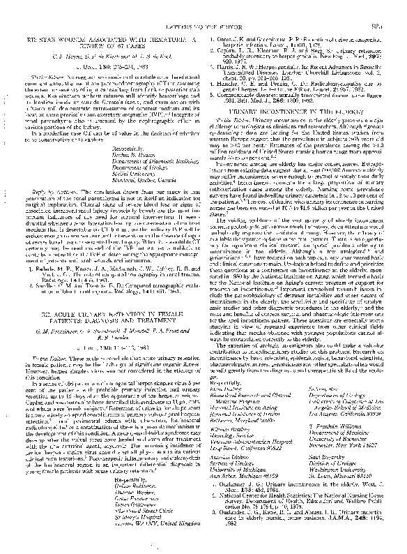 (PDF) Urinary Incontinence in the Elderly