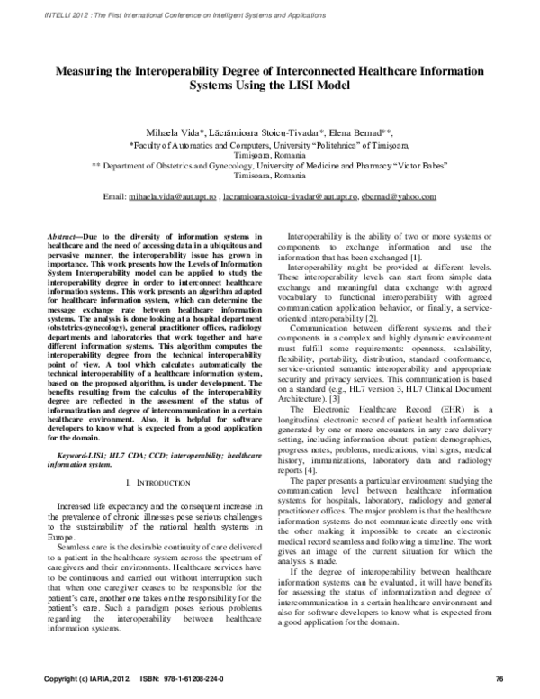 (PDF) Measuring the Interoperability Degree of Interconnected ...