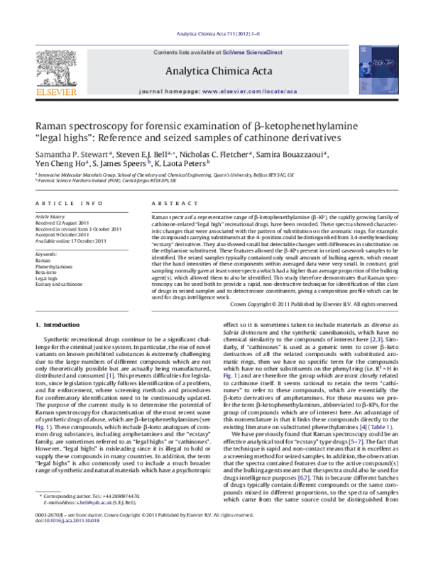 (PDF) Raman spectroscopy for forensic examination of β ...