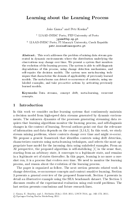 (PDF) Learning about the learning process