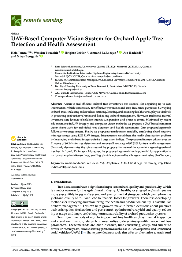 (PDF) UAV-Based Computer Vision System for Orchard Apple Tree Detection ...