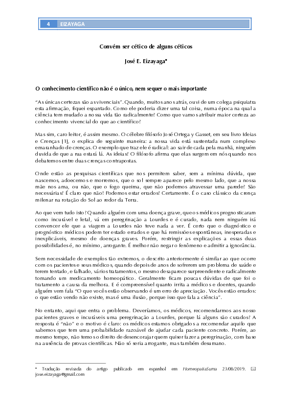 (PDF) Convém ser cético de alguns céticos