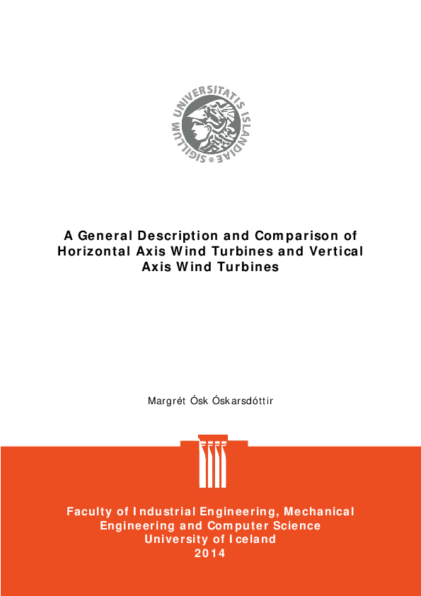 (PDF) A General Description and Comparison of Horizontal Axis Wind ...