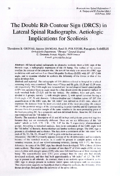 (PDF) The Double Rib Contour Sign (DRCS) in lateral spinal radiographs ...