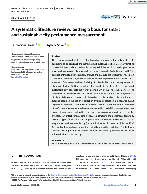 (PDF) A systematic literature review: Setting a basis for smart and ...