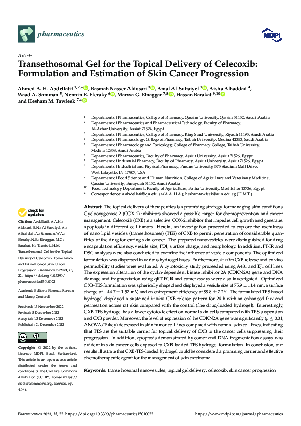 (PDF) Transethosomal Gel for the Topical Delivery of Celecoxib ...