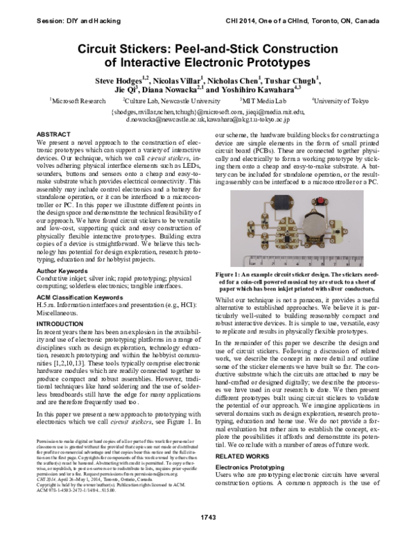 (PDF) Circuit stickers