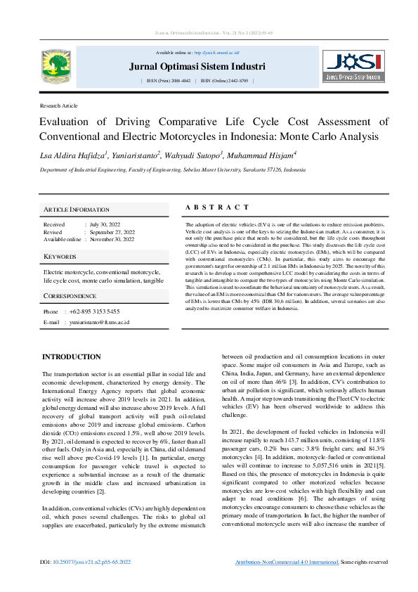 (PDF) Evaluation of Driving Comparative Life Cycle Cost Assessment of ...