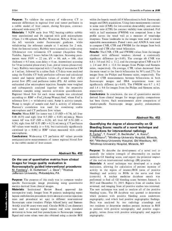 (PDF) On the use of quantitative metrics from clinical images for image ...