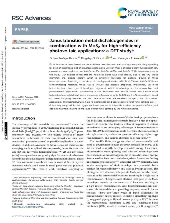 (PDF) Janus transition metal dichalcogenides in combination with MoS2 ...