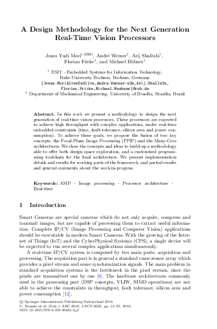 (PDF) A Design Methodology for the Next Generation Real-Time Vision ...