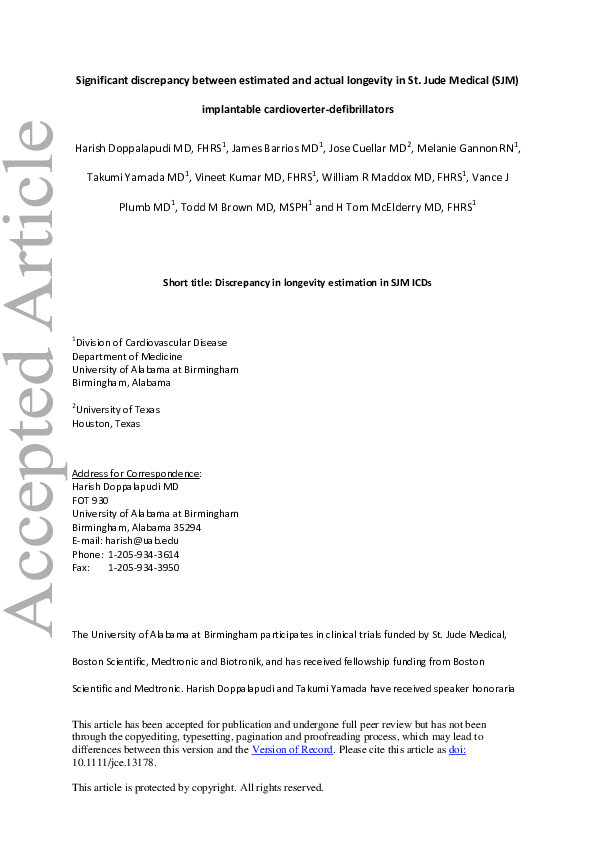 (PDF) Significant Discrepancy between Estimated and Actual Longevity in ...