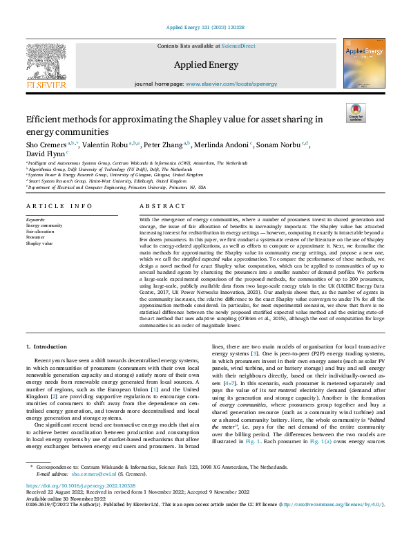 (PDF) Efficient methods for approximating the Shapley value for asset ...