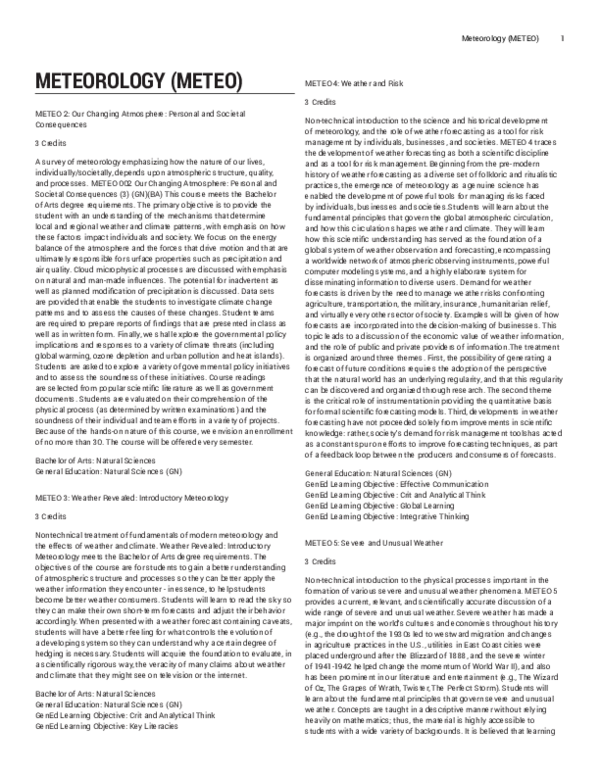 (PDF) Meteorology (METEO)