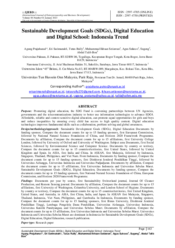 (PDF) Sustainable Development Goals (SDGs), Digital Education and ...