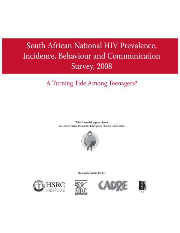 (PDF) South African National HIV Prevalence, Incidence, Behaviour and ...