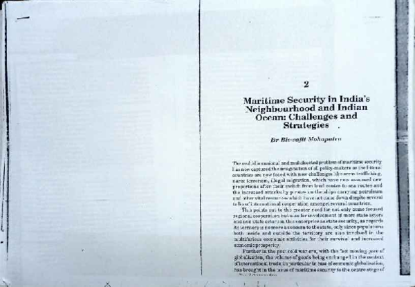 (PDF) Maritime Security in India's Neighbourhood and Indian Ocean ...