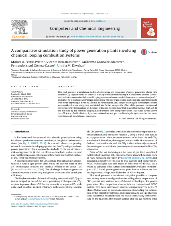 (PDF) A comparative simulation study of power generation plants ...